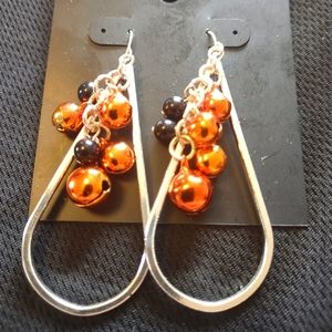 Halloween silver earrings
